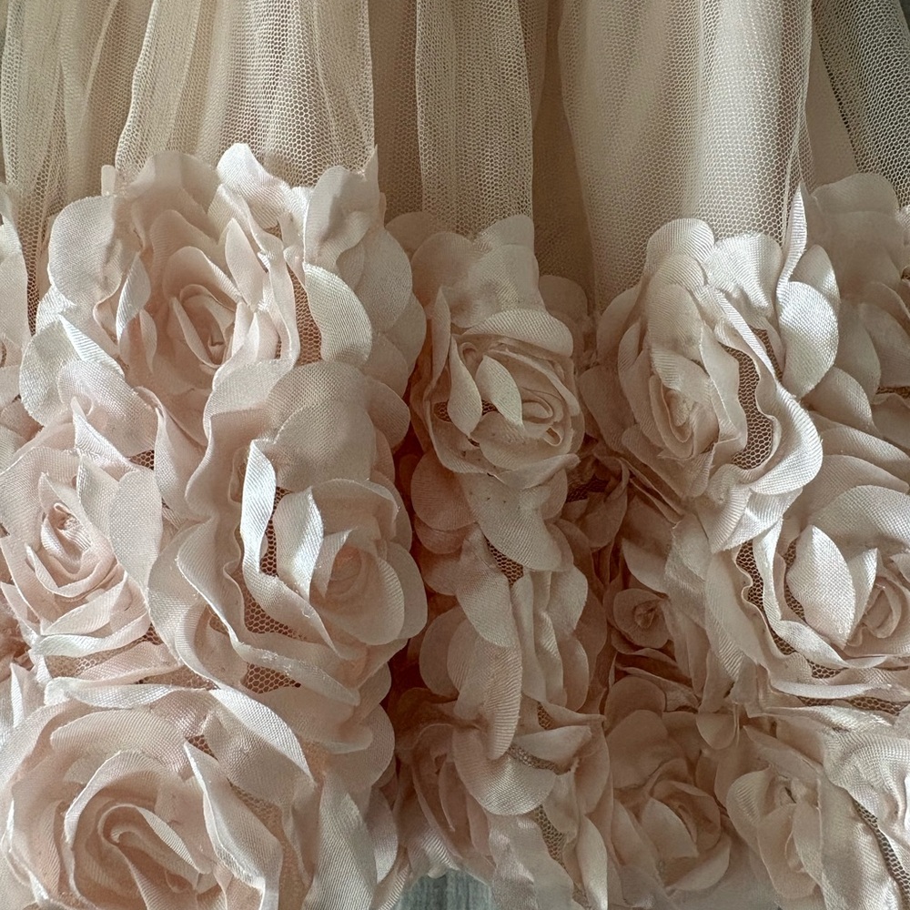 Nannette Blush Pink Floral Kids Dress - Picture 3 of 7